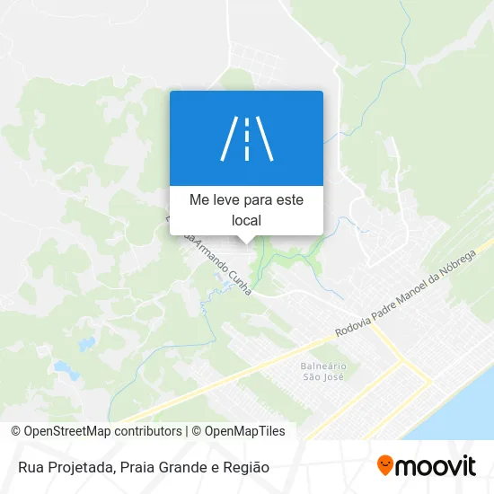 Rua Projetada mapa