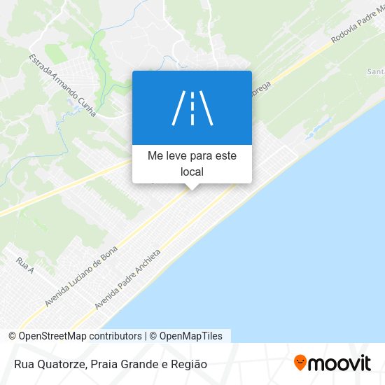 Rua Quatorze mapa