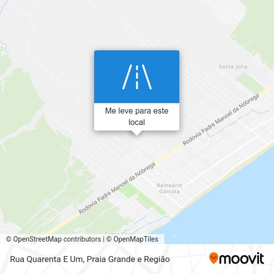Rua Quarenta E Um mapa