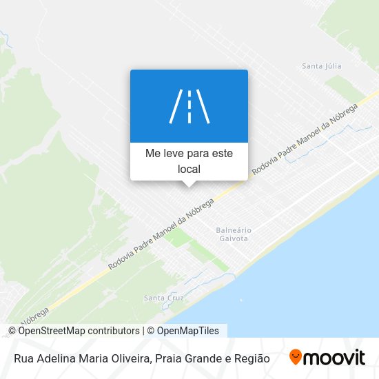 Rua Adelina Maria Oliveira mapa