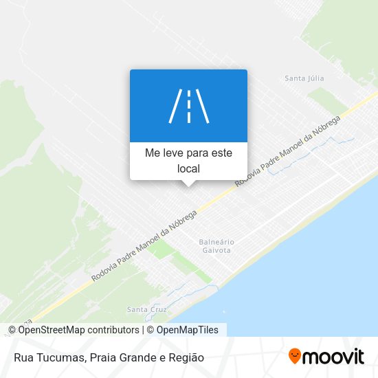 Rua Tucumas mapa