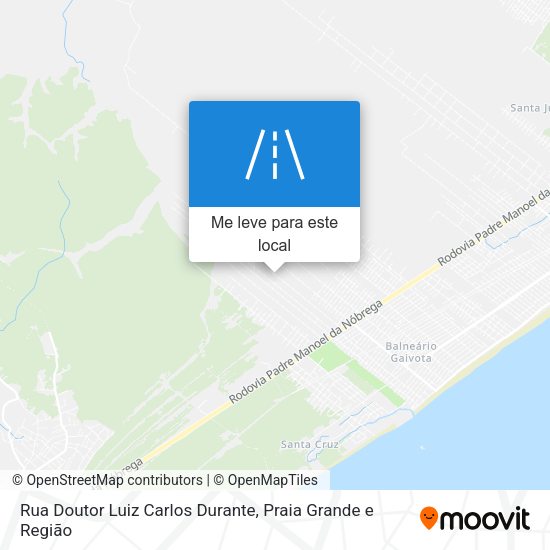 Rua Doutor Luiz Carlos Durante mapa