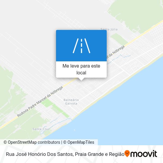 Rua José Honório Dos Santos mapa