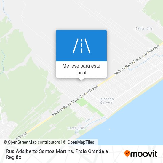 Rua Adalberto Santos Martins mapa