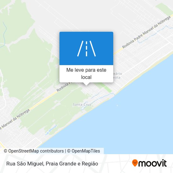 Rua São Miguel mapa