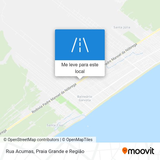 Rua Acumas mapa