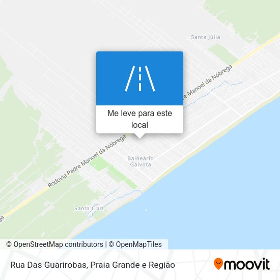 Rua Das Guarirobas mapa