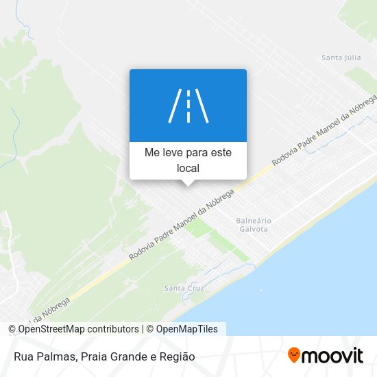 Rua Palmas mapa