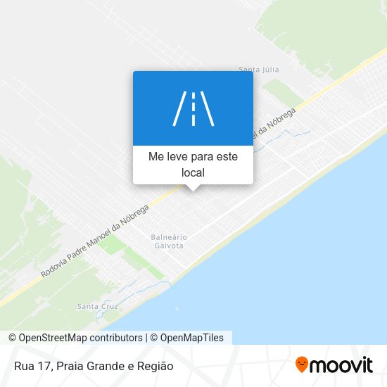 Rua 17 mapa
