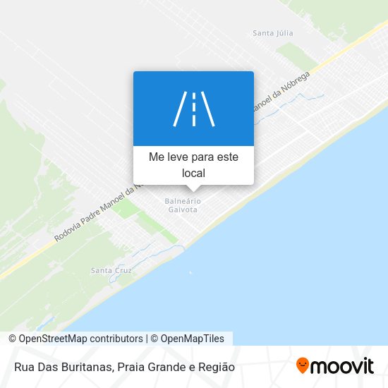 Rua Das Buritanas mapa