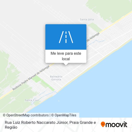 Rua Luiz Roberto Naccarato Júnior mapa