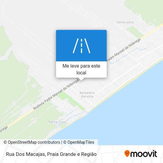 Rua Dos Macajas mapa