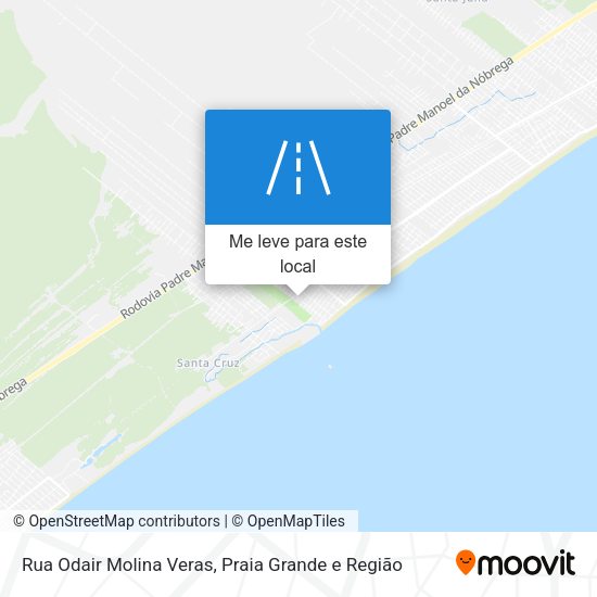 Rua Odair Molina Veras mapa
