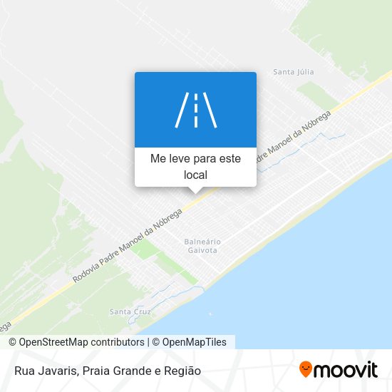 Rua Javaris mapa