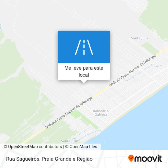 Rua Sagueiros mapa
