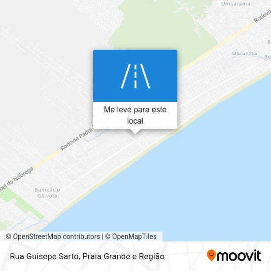 Rua Guisepe Sarto mapa