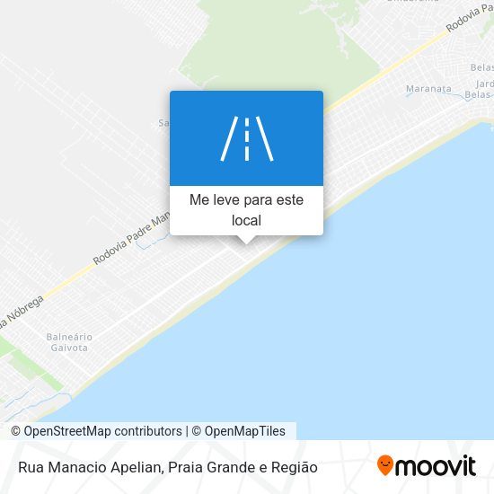 Rua Manacio Apelian mapa
