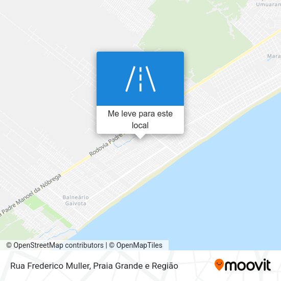 Rua Frederico Muller mapa