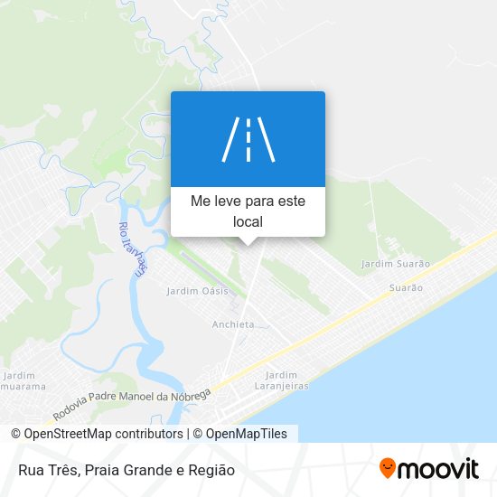 Rua Três mapa