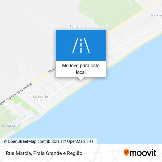 Rua Marcia mapa