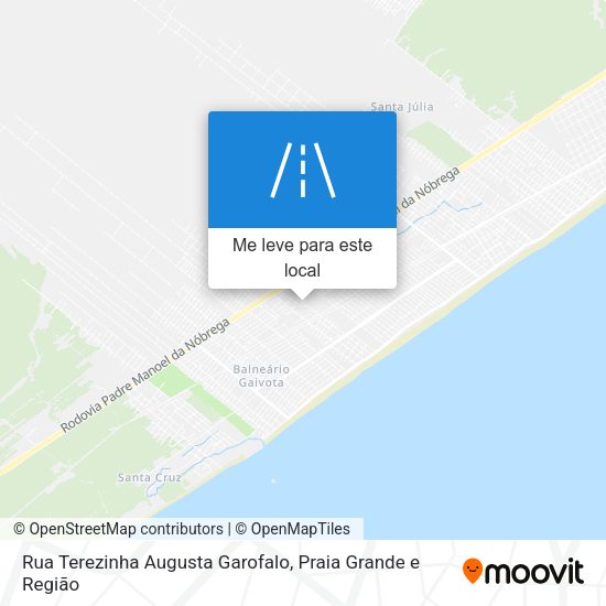 Rua Terezinha Augusta Garofalo mapa