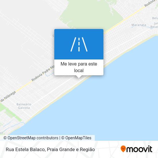 Rua Estela Balaco mapa