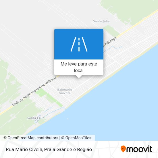 Rua Mário Civelli mapa