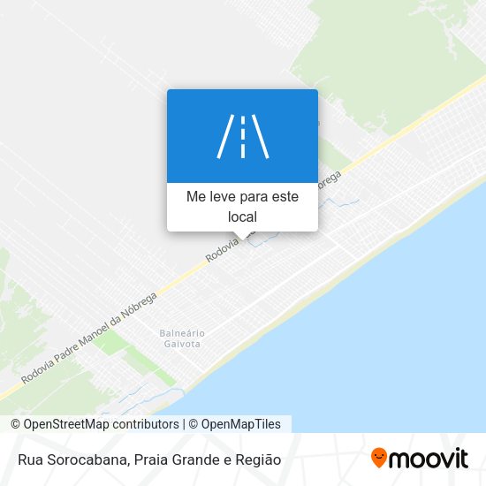 Rua Sorocabana mapa