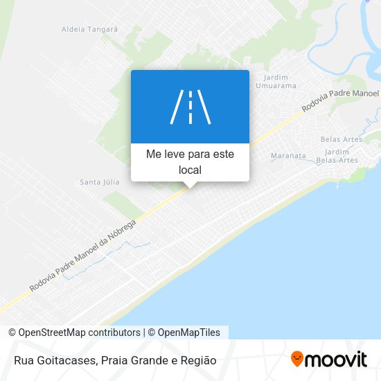 Rua Goitacases mapa