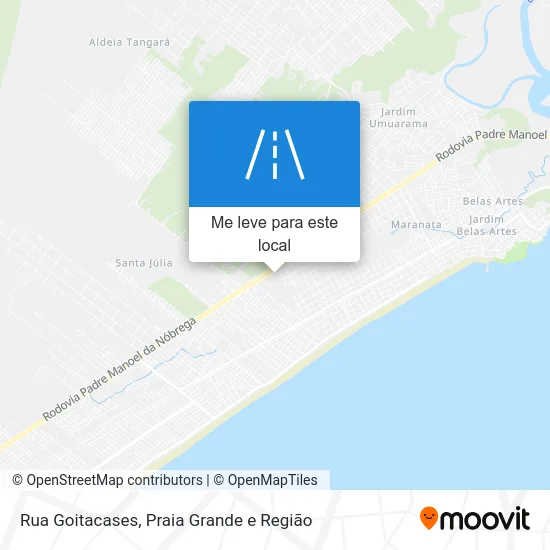 Rua Goitacases mapa