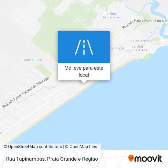 Rua Tupinambás mapa