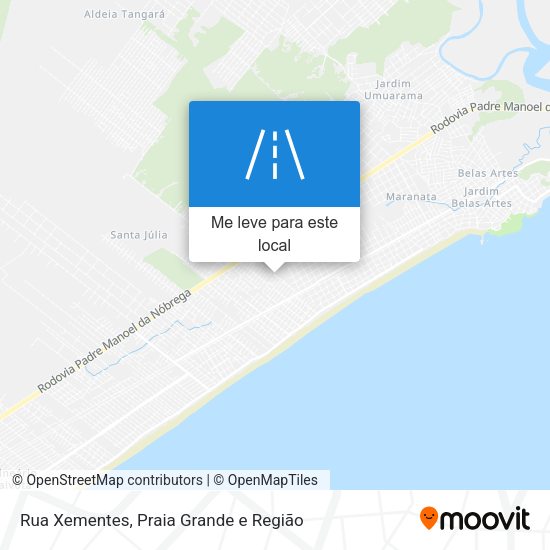 Rua Xementes mapa