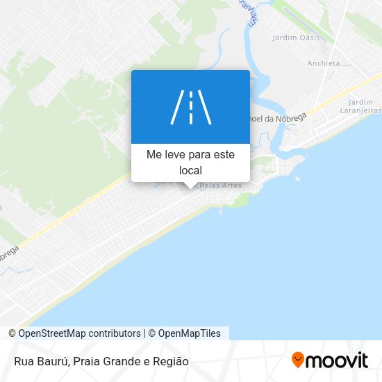 Rua Baurú mapa