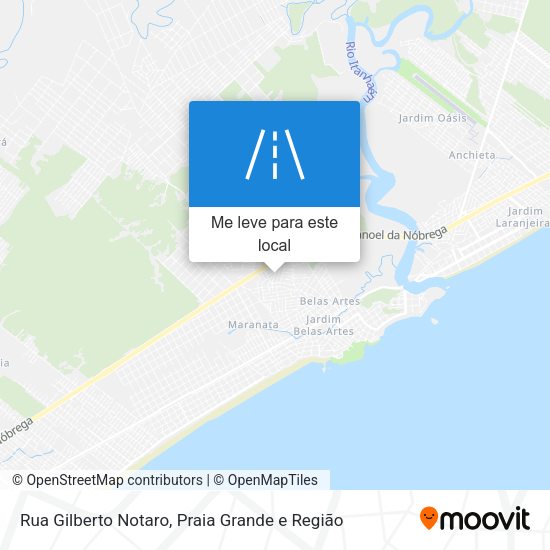 Rua Gilberto Notaro mapa
