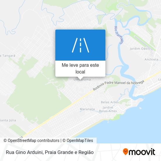 Rua Gino Arduini mapa