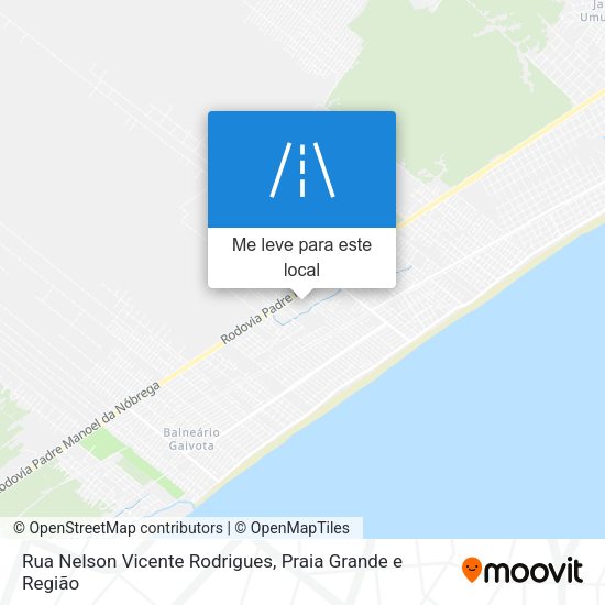 Rua Nelson  Vicente Rodrigues mapa