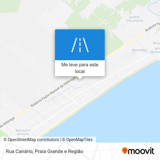 Rua Canário mapa