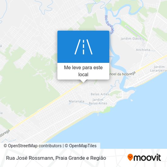 Rua José Rossmann mapa
