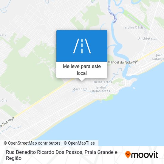 Rua Benedito Ricardo Dos Passos mapa