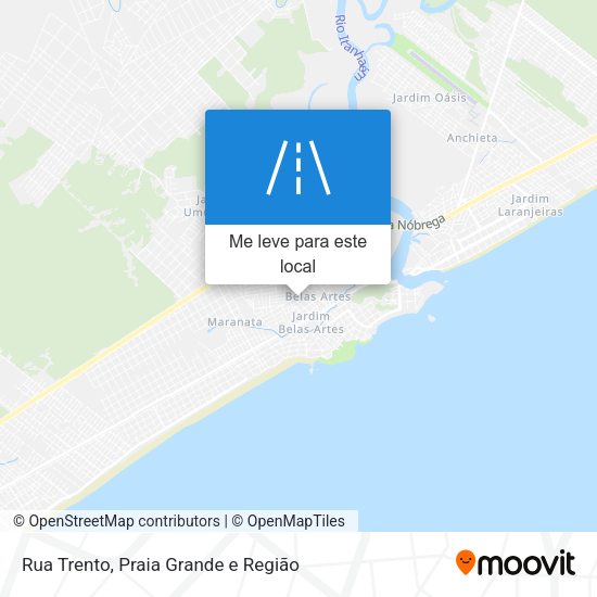 Rua Trento mapa