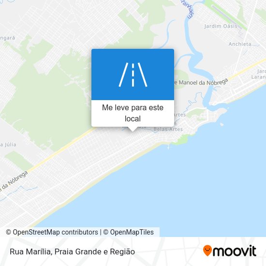 Rua Marília mapa