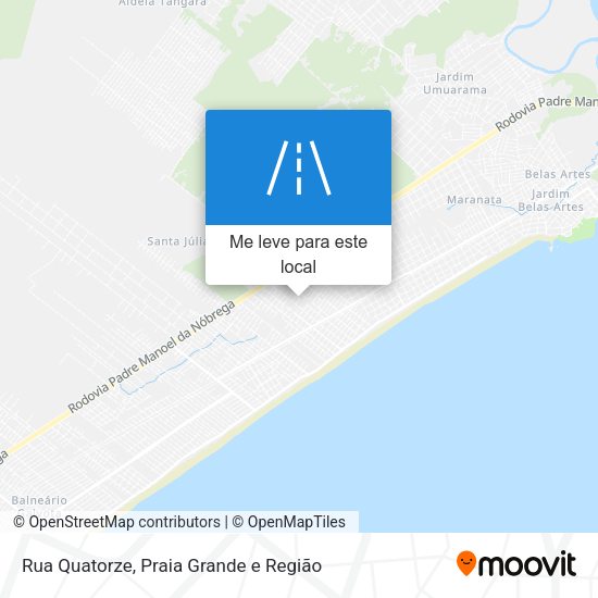 Rua Quatorze mapa