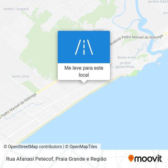 Rua Afanasi Petecof mapa