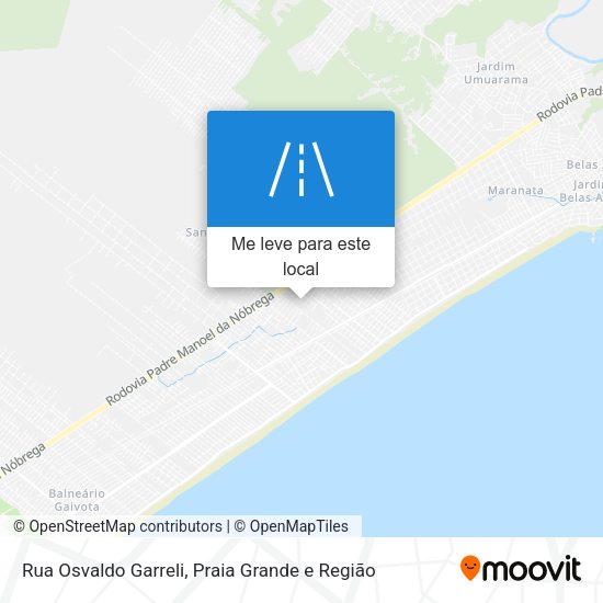Rua Osvaldo Garreli mapa