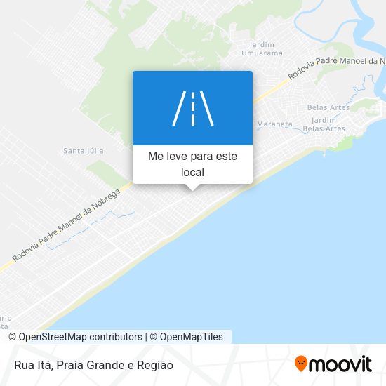 Rua Itá mapa