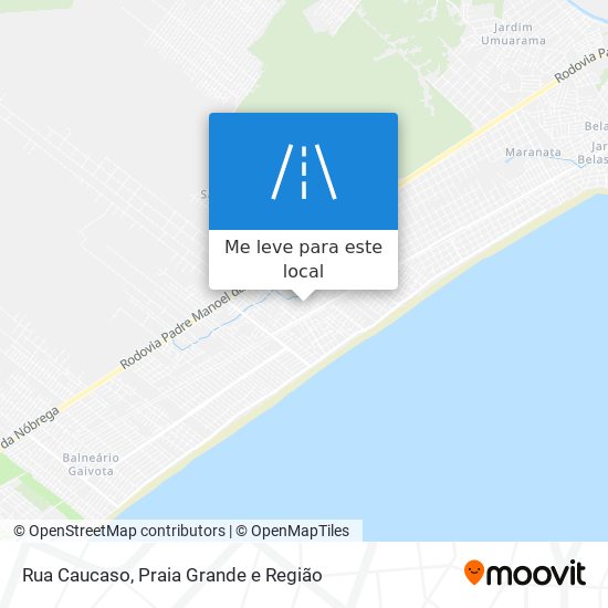 Rua Caucaso mapa