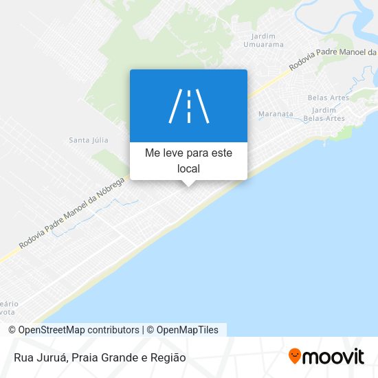 Rua Juruá mapa