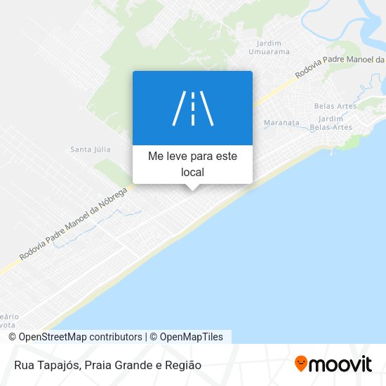Rua Tapajós mapa