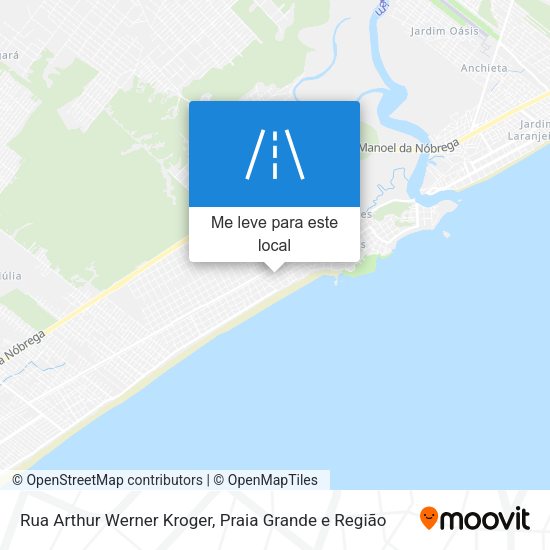 Rua Arthur Werner Kroger mapa