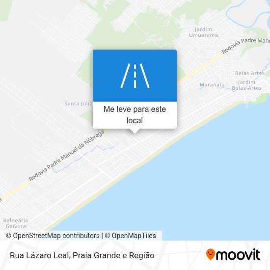 Rua Lázaro Leal mapa